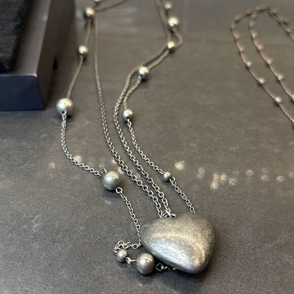 Fashion Jewelry Bundle/ 3 Silver Tone Necklaces - Picture 7 of 10